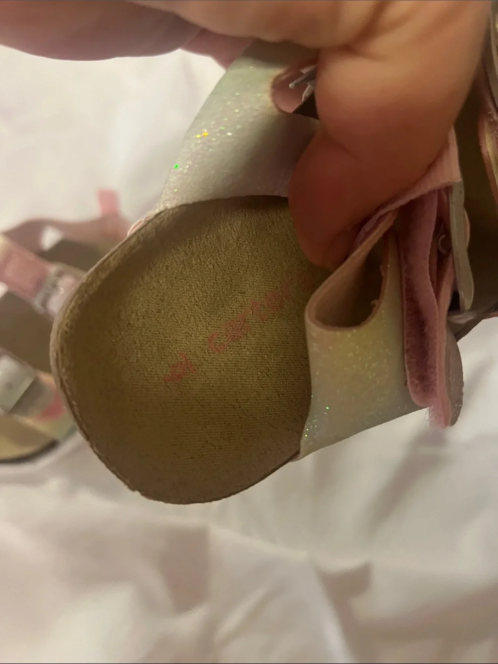 Carter's Pastel Rainbow Double-Buckle Sandals